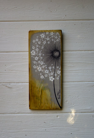 Small Wild Flower Soft Taupe Reclaimed Wood