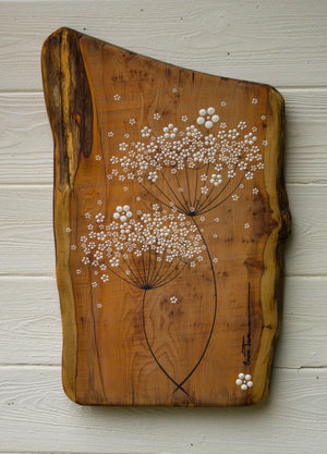Large Cow Parsley Natural Live Edge Yew